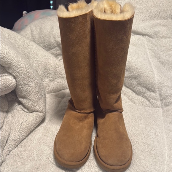 UGG Shoes - Tan Shearling-Lined Boots